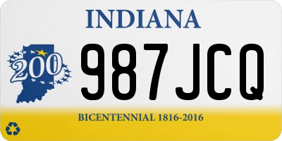 IN license plate 987JCQ