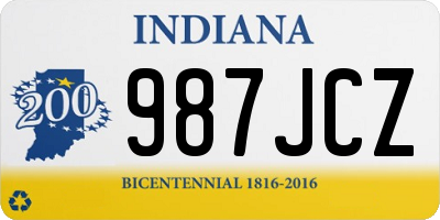 IN license plate 987JCZ