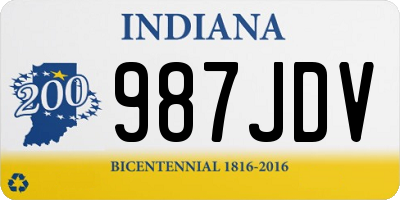 IN license plate 987JDV