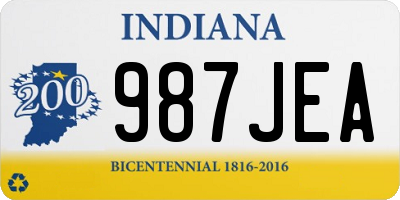 IN license plate 987JEA