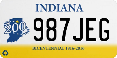 IN license plate 987JEG