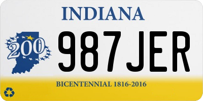 IN license plate 987JER