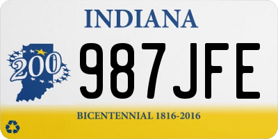 IN license plate 987JFE