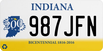 IN license plate 987JFN