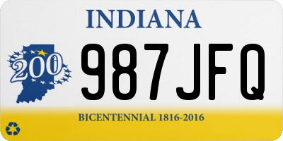 IN license plate 987JFQ