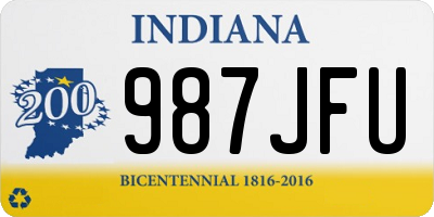 IN license plate 987JFU