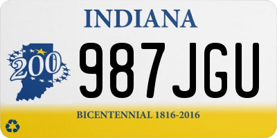 IN license plate 987JGU
