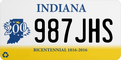 IN license plate 987JHS