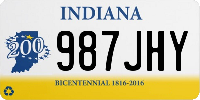 IN license plate 987JHY