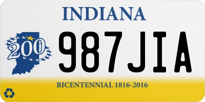 IN license plate 987JIA