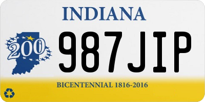 IN license plate 987JIP