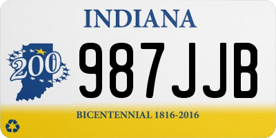 IN license plate 987JJB