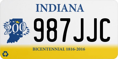 IN license plate 987JJC