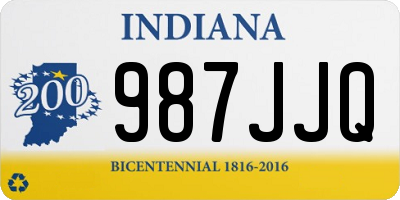 IN license plate 987JJQ