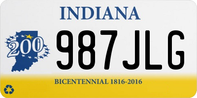 IN license plate 987JLG