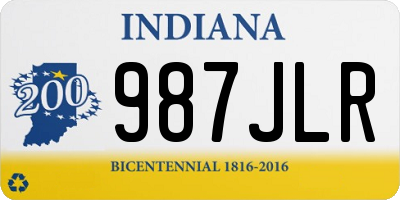 IN license plate 987JLR
