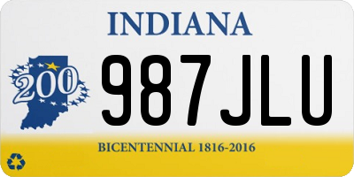 IN license plate 987JLU