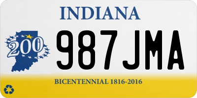 IN license plate 987JMA