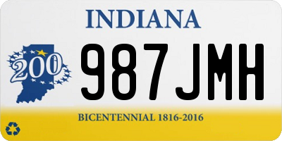 IN license plate 987JMH