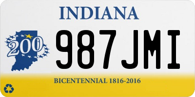 IN license plate 987JMI