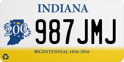 IN license plate 987JMJ