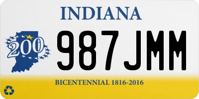 IN license plate 987JMM