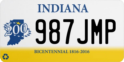 IN license plate 987JMP