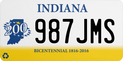 IN license plate 987JMS