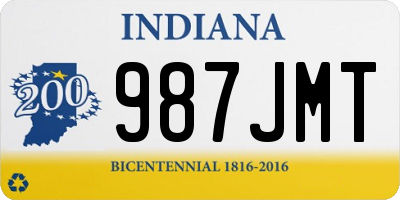 IN license plate 987JMT