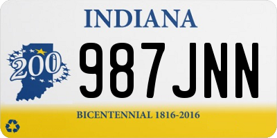 IN license plate 987JNN