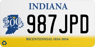 IN license plate 987JPD