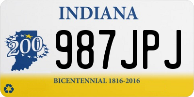 IN license plate 987JPJ