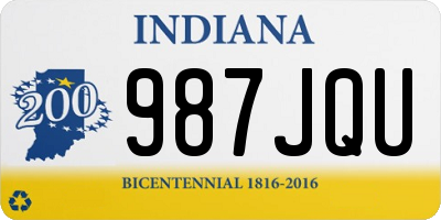 IN license plate 987JQU