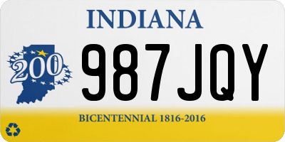 IN license plate 987JQY