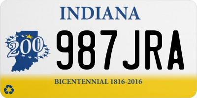 IN license plate 987JRA