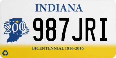 IN license plate 987JRI