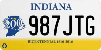 IN license plate 987JTG