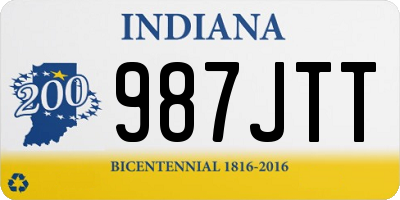 IN license plate 987JTT