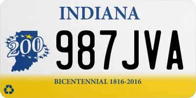 IN license plate 987JVA