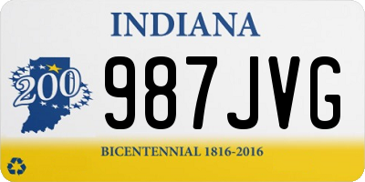 IN license plate 987JVG