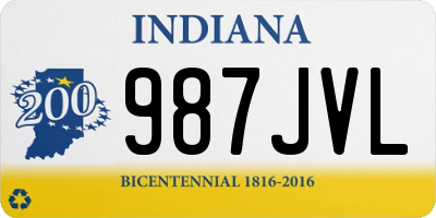 IN license plate 987JVL