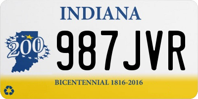 IN license plate 987JVR