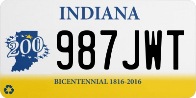 IN license plate 987JWT