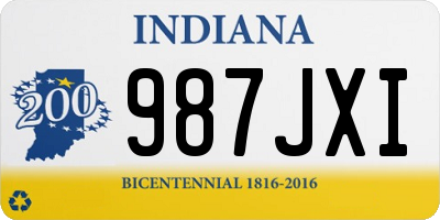 IN license plate 987JXI