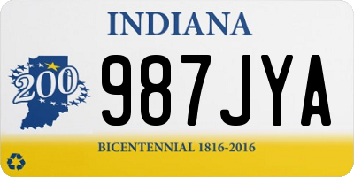 IN license plate 987JYA
