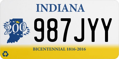 IN license plate 987JYY