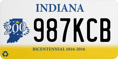 IN license plate 987KCB