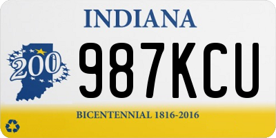 IN license plate 987KCU