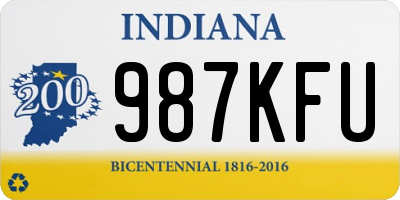 IN license plate 987KFU