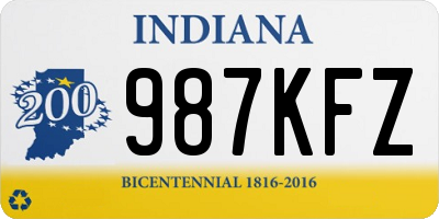 IN license plate 987KFZ